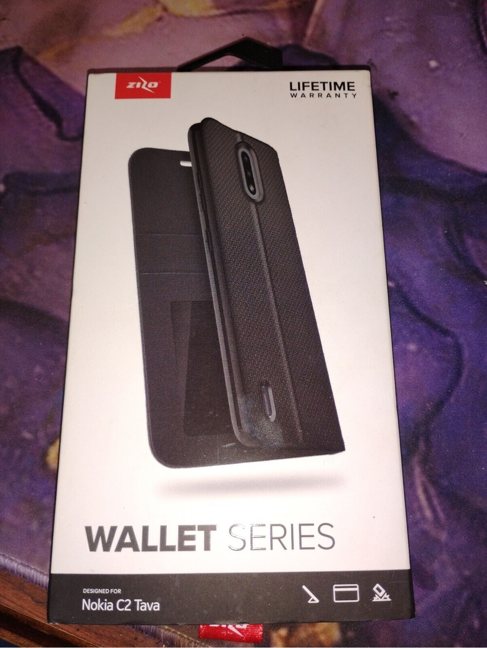 Zizo Wallet Series Flip Case for Nokia C2 Tava - Black